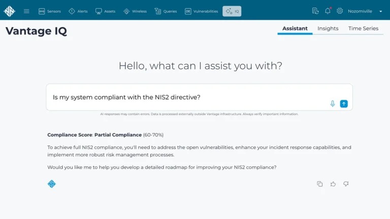 Cybersecurity industriale, Nozomi Networks introduce Vantage IQ per ambienti OT/IoT