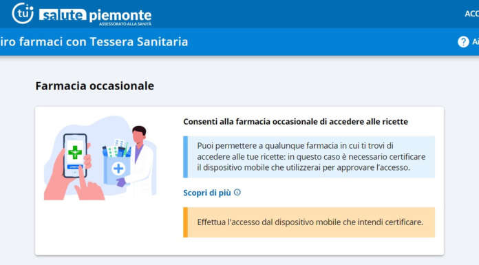 Salute Piemonte sito