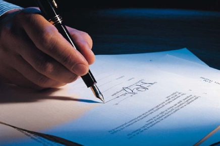 Firma con penna stilografica procedure fallimentari