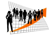 Freccia crescita persone