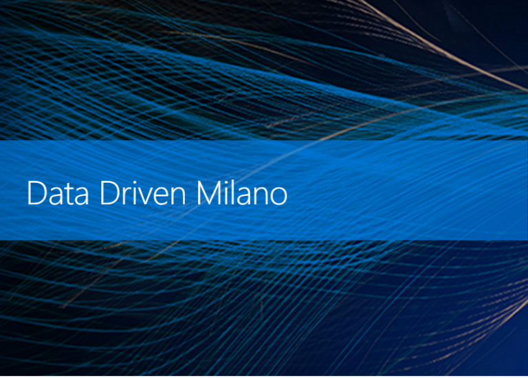 Evento Live: Microsoft Data Driven 2016