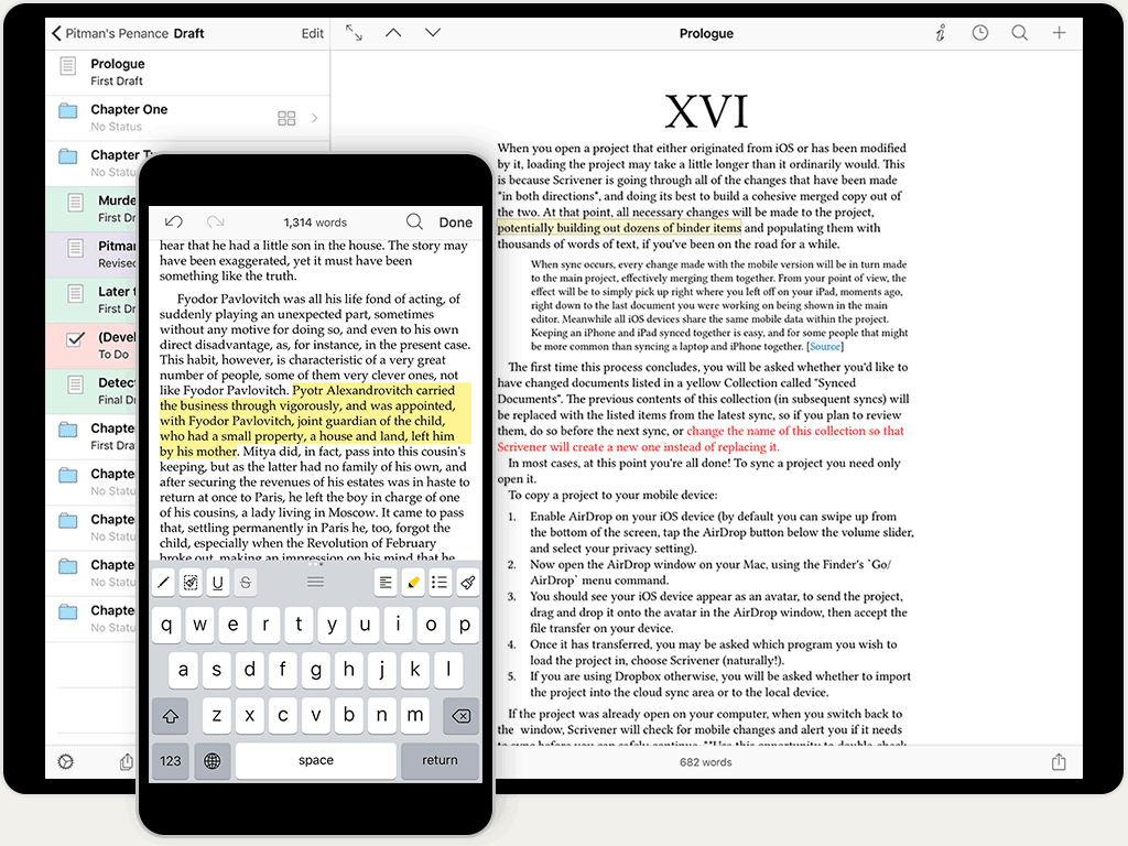 Scrivener iOS