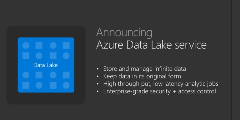 Disponibili i nuovi servizi di Azure Data Lake