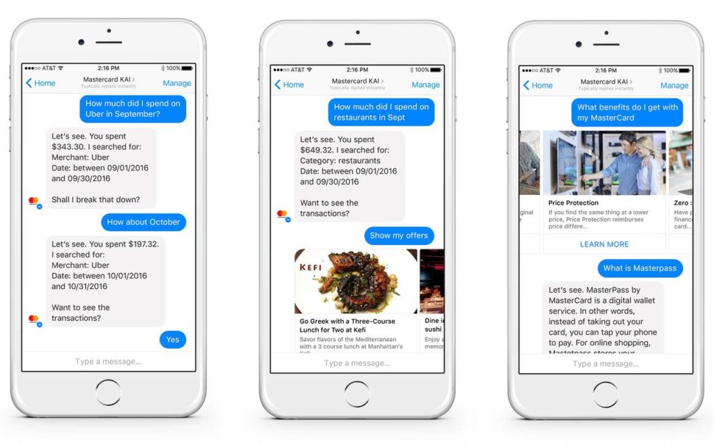 Kai, il chatbot di MasterCard che informa i clienti sulle transazioni fatte via carte di credito