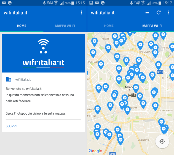 App wi-fi.italia.it App wi-fi.italia.it