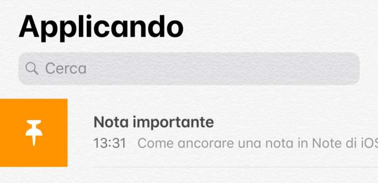 Note di iOS 11
