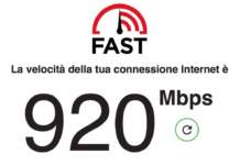 Fast.com fa verificare la velocità della connessione Internet Fast.com