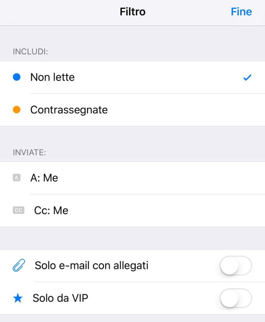 Mail di iOS