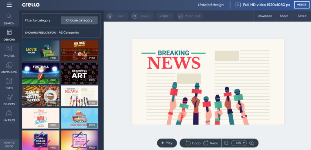 Crello Animation Maker