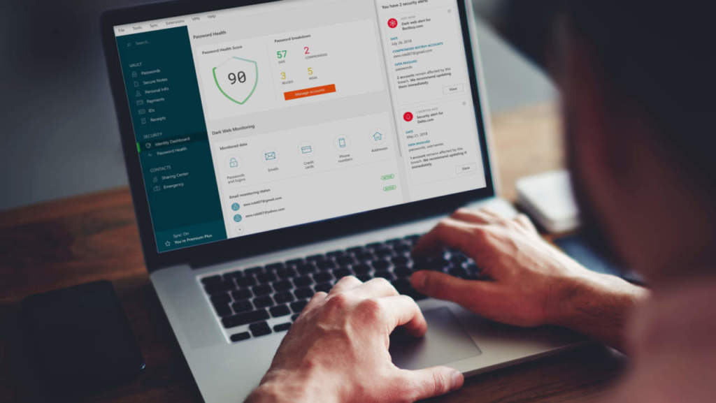 Dashlane 6 Identity Dashboard