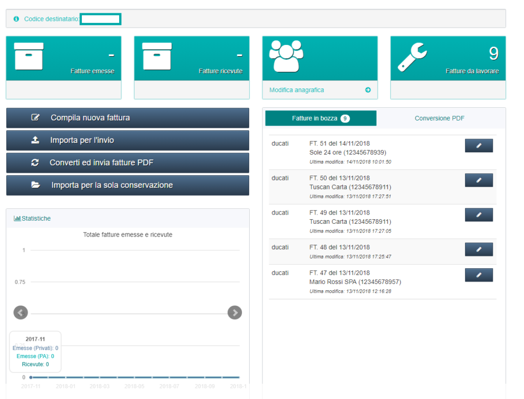 fatturazione elettronica Teamleader