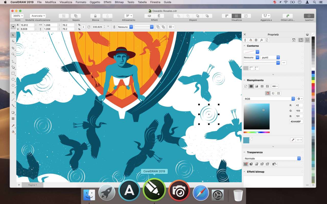 CorelDRAW 2019 for Mac Properties Inspector_IT
