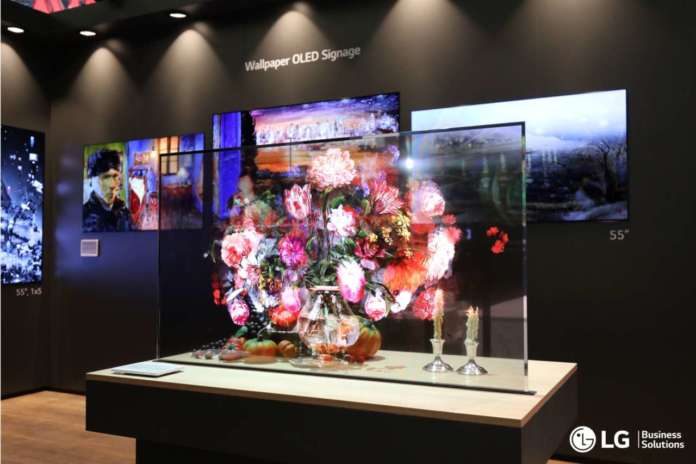 LG OLED Transparent