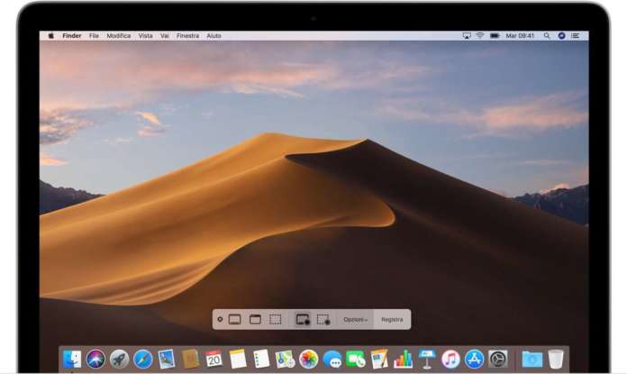 registrazione video dello schermo del Mac