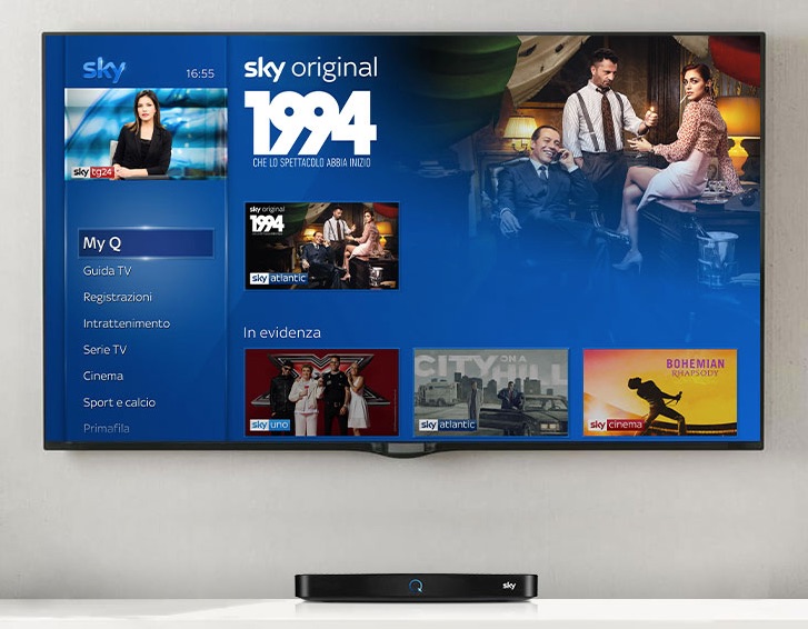 Sky Q via fibra