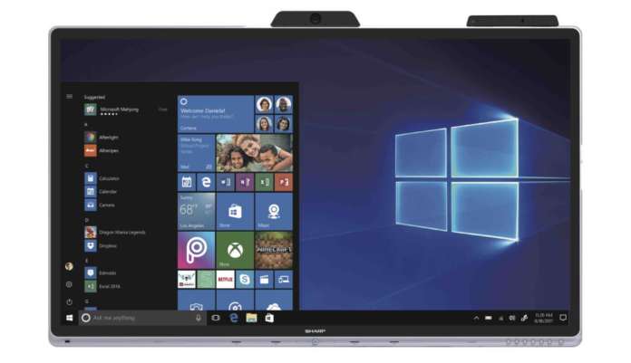 Sharp Windows Collaboration Display monitor