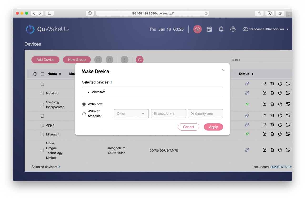 QNAP QWU-100 - Wake device