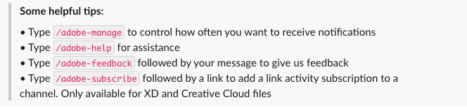 Adobe Creative Cloud Slack
