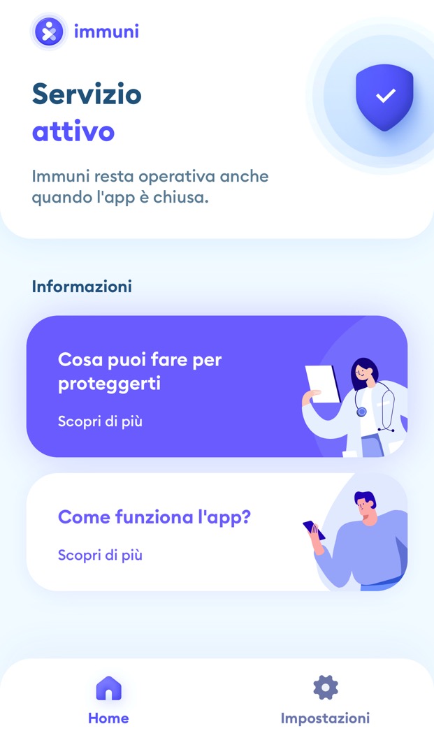 Covid-19 Immuni iPhone