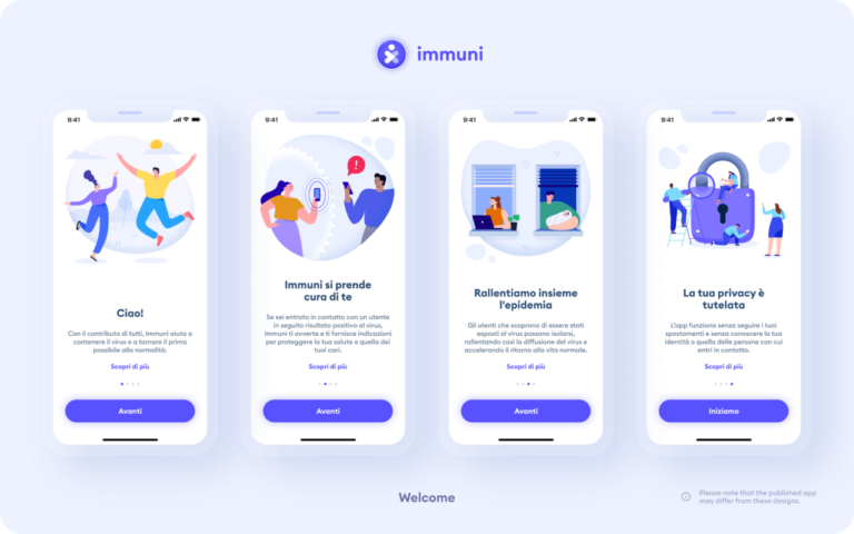 Covid-19 Immuni iPhone