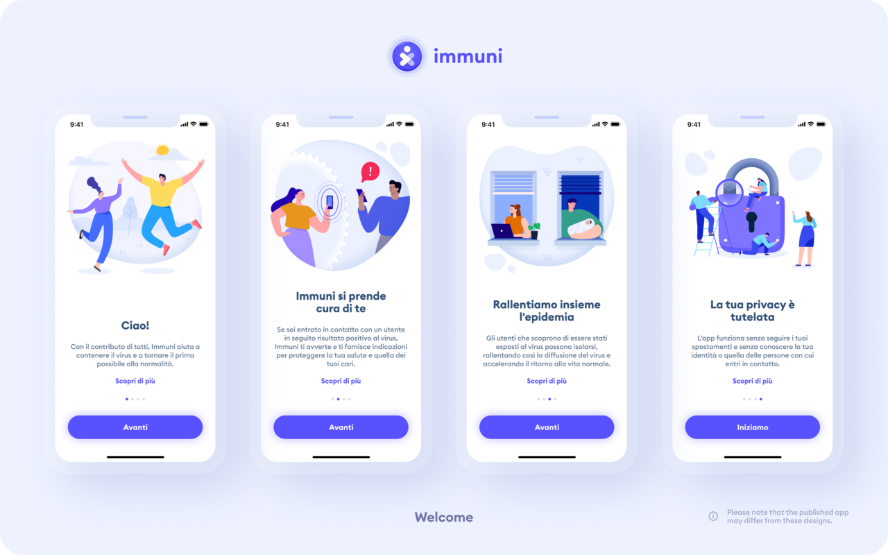Covid-19 Immuni iPhone