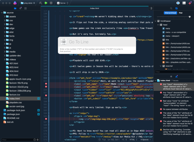 editor codice Mac Panic Nova