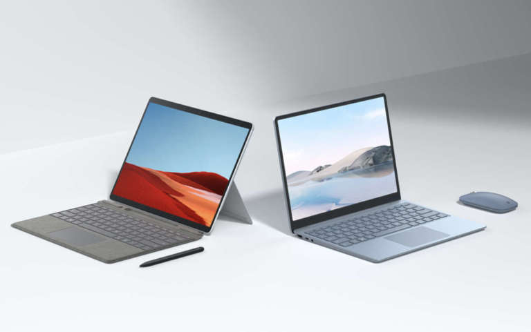 Surface Laptop Go e Surface Pro X