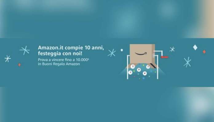 amazon concorso 10 anni Amazon