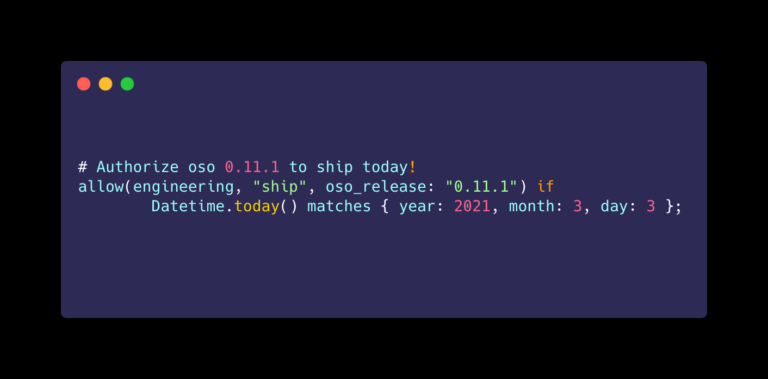 Security as code Oso