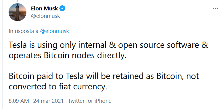tesla bitcoin