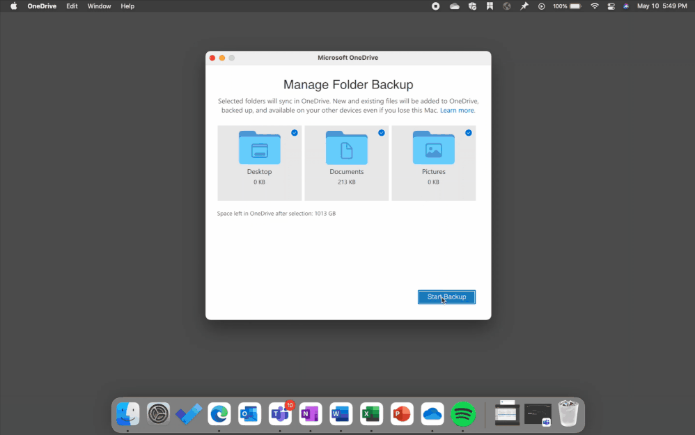 Microsoft OneDrive Apple