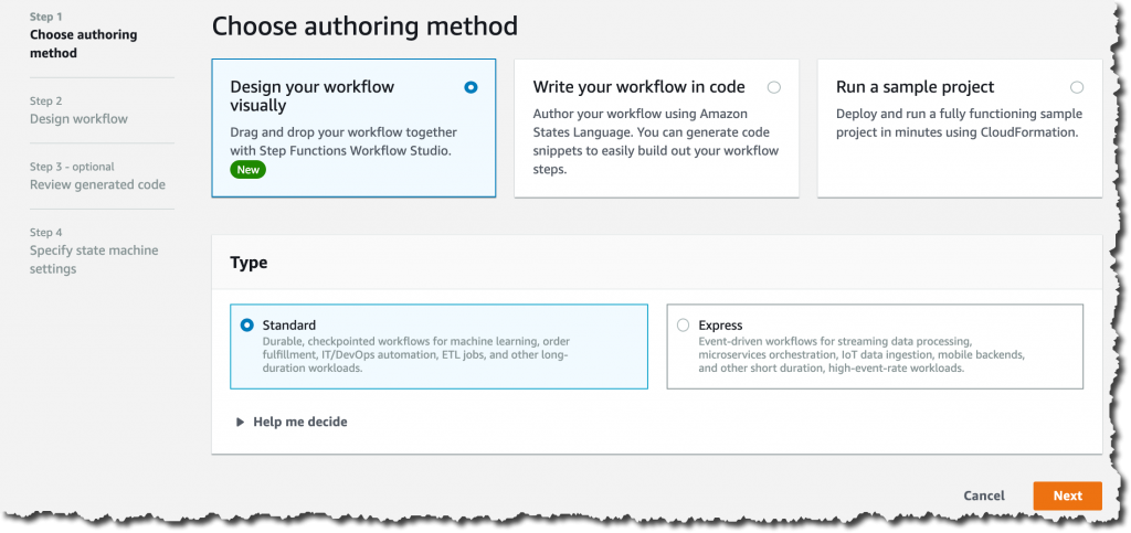 Aws Step Functions Workflow Studio