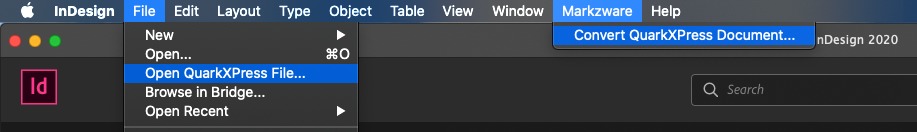 XPress InDesign QXPMarkz