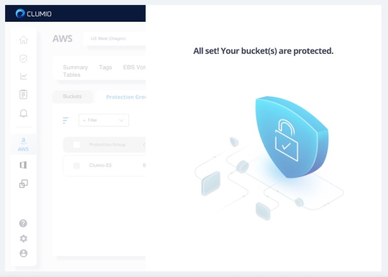 Clumio Protect per Amazon S3