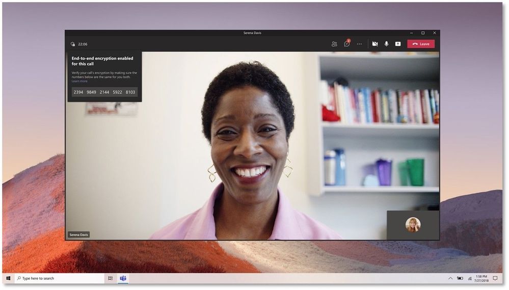 Microsoft Teams crittografia