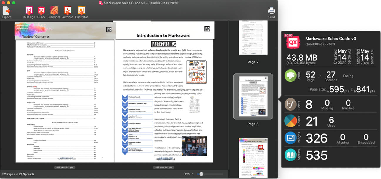 XPress InDesign QXPMarkz