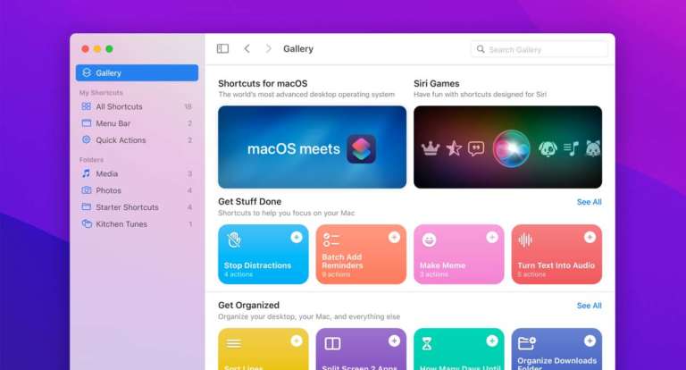 Shortcuts macOS