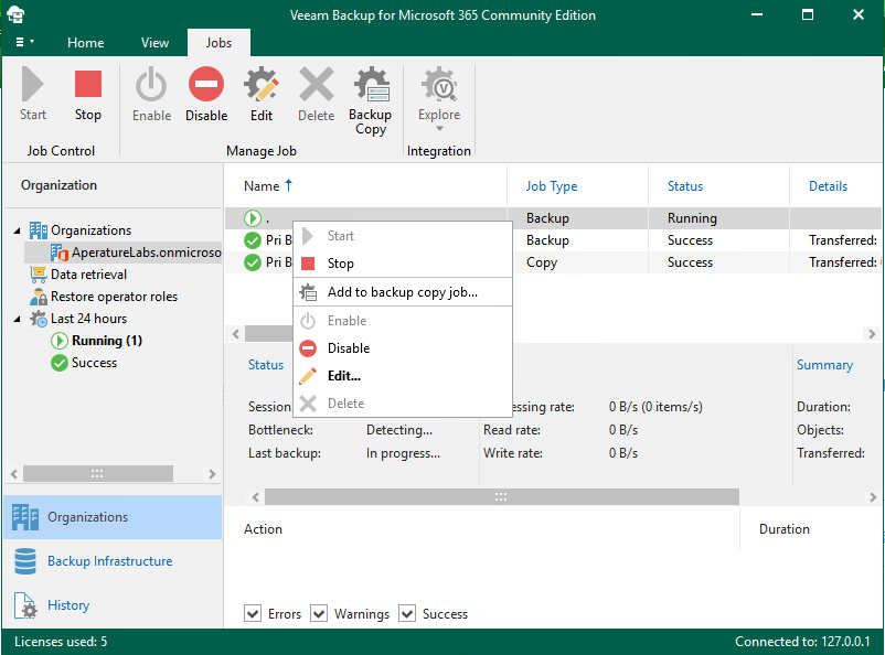 Veeam Backup per Microsoft 365