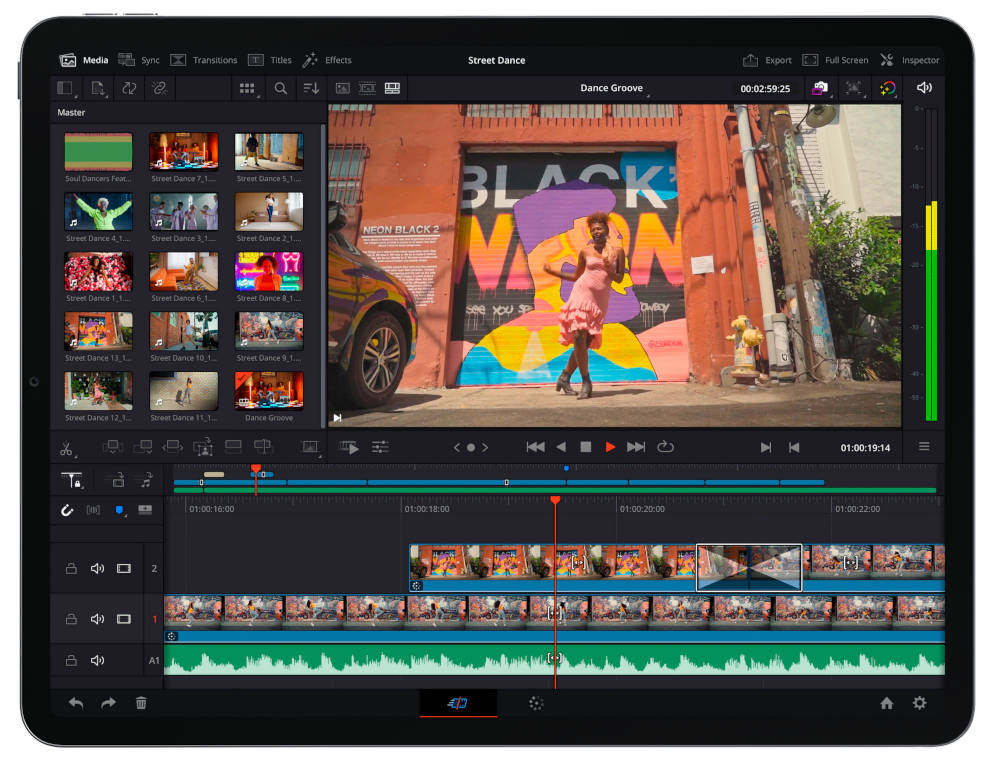 DaVinci Resolve iPad