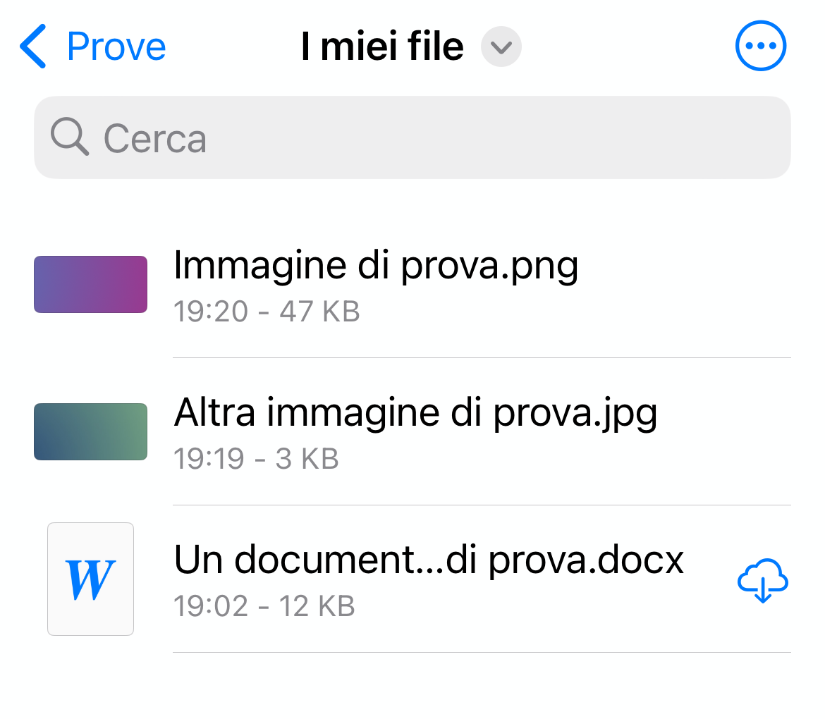 estensioni file iPhone e iPad