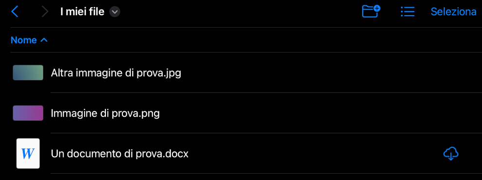 estensioni file iPhone e iPad