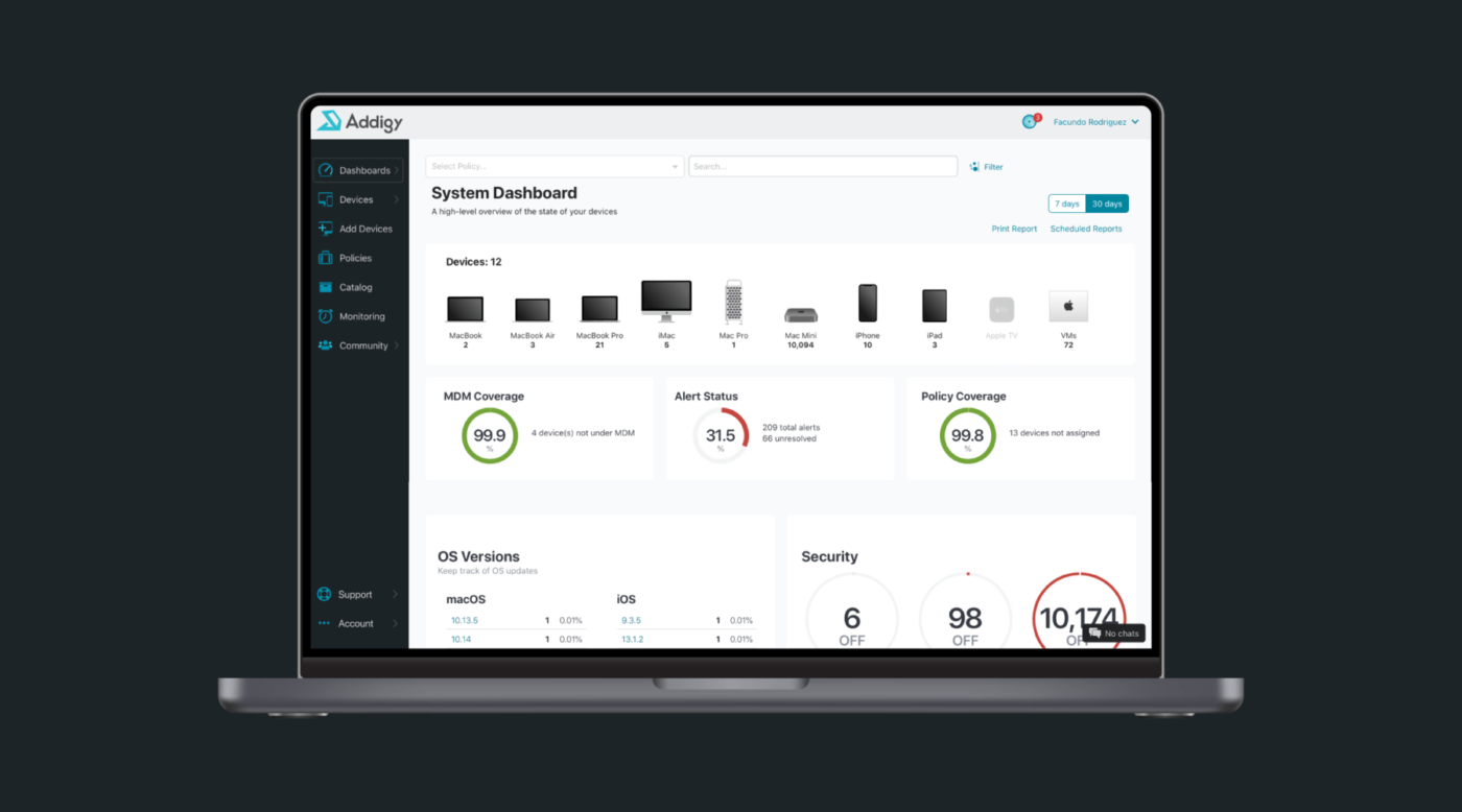 Apple device management Addigy