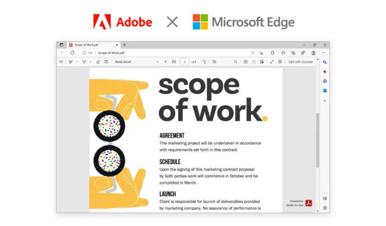 Adobe Microsoft PDF