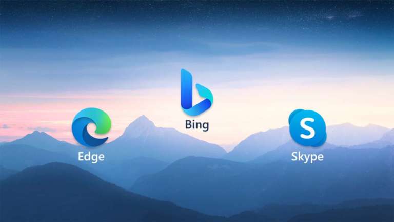 microsoft edge bing skype