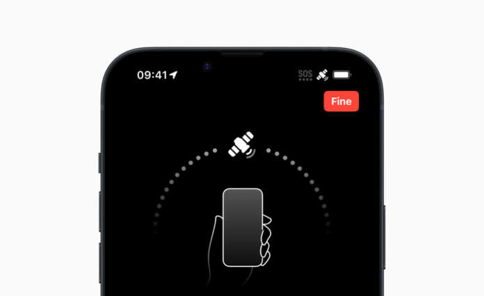 Apple SOS emergenze via satellite su iPhone 14