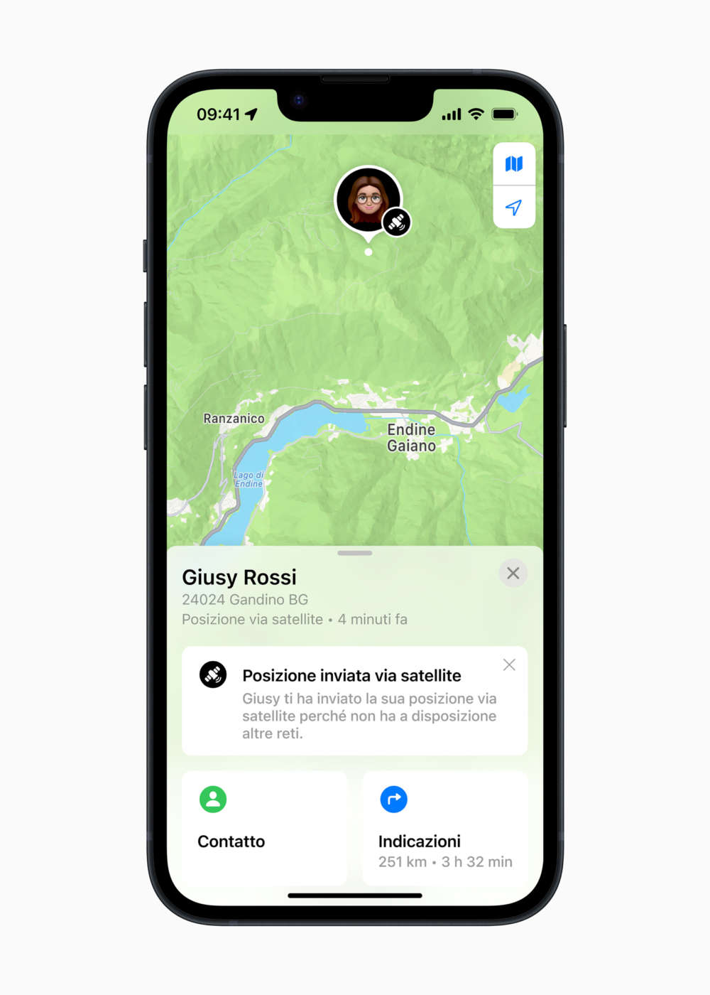 Apple SOS emergenze via satellite su iPhone 14