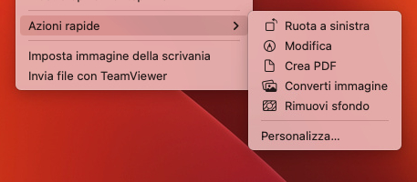 convertire immagine Mac