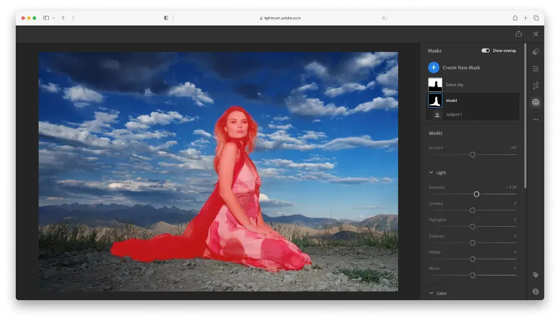 Preset adattivi in Lightroom per web. Foto di Katrin Eismann.