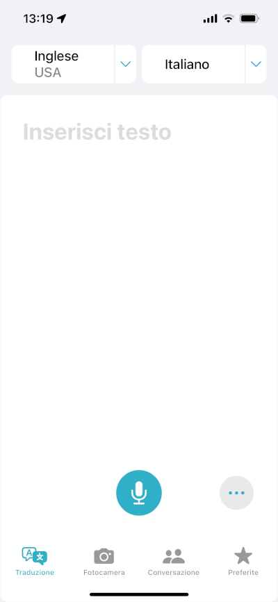 iPhone tradurre