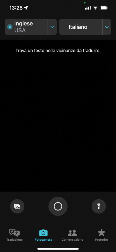 iPhone tradurre